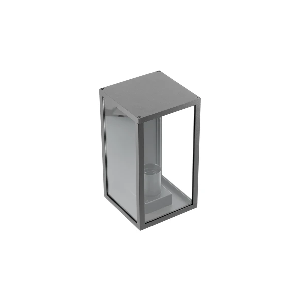 Светильник садовый GTV VENTANA, E27, max.20W, IP54, бра прямое верхнее, чёрное