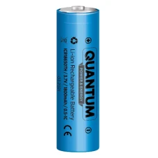 Акумулятор літій-іонний Quantum Li-ion ICR18650, 1800mAh, 0.5-1С, з клемним виступом, 1шт/уп