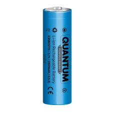 Акумулятор літій-іонний Quantum Li-ion ICR18650, 2000mAh, 0.5-1С, з клемним виступом, 1шт/уп