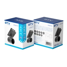 Світильник GTV VENETO, IP20, max.20W, 1xGU10, круглий, чорний (OS-VEN20WO1-10)