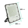 Прожектор GTV BRAVOS, сонячна панель, 150W, 6400K, IP65, 120°, на пульті (LD-BRAVOS150W-64)