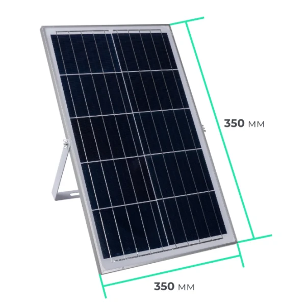 Прожектор GTV BRAVOS, сонячна панель, 150W, 6400K, IP65, 120°, на пульті (LD-BRAVOS150W-64)