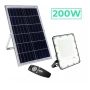 Прожектор GTV BRAVOS, сонячна панель, 200W, 6400K, IP65, 120°, на пульті (LD-BRAVOS200W-64)