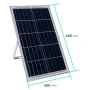 Прожектор GTV BRAVOS, сонячна панель, 200W, 6400K, IP65, 120°, на пульті (LD-BRAVOS200W-64)