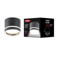 Светильник точечный накладной-врезной без лампы MAXUS L Downlight Base GX53 Black 2in1