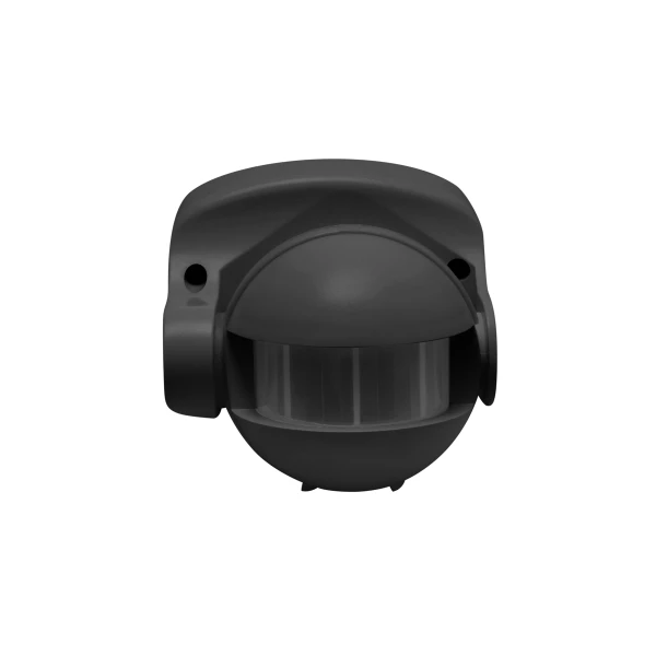 Датчик движения CR-1, max.1200W, AC220-240V, угол 180 °, диапазон 10м, IP44, черный