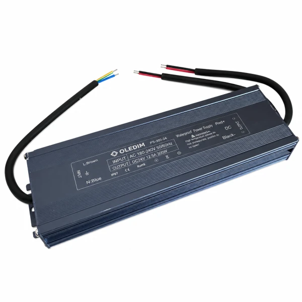 Блок живлення OLEDIM IP67 PS-300-24V 12.5A 300W